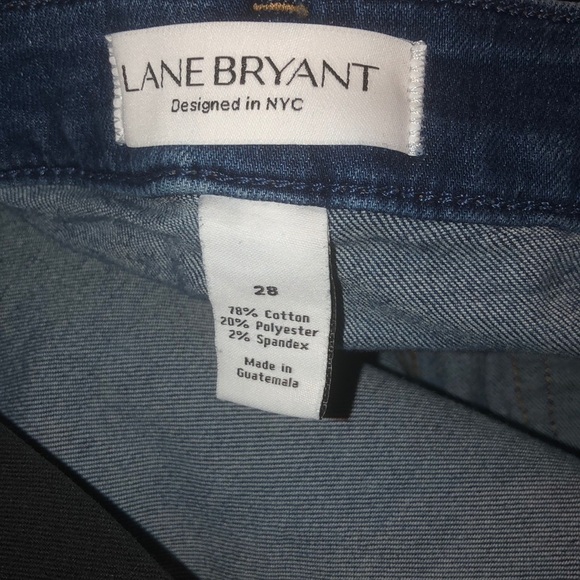 𝅺Lane Bryant jean Bermuda shorts denim size 28 - Picture 3 of 3